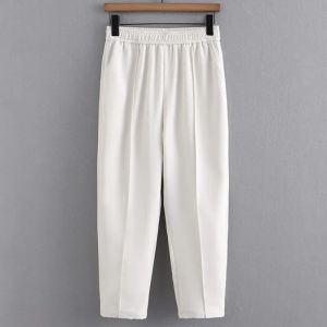 Bottoms Plus Size Harem Pants Kvinnor Kläder Hög midja Cool och smidig ankelängd Bottom Curve Pendlar Byxor Spring Summer 2023