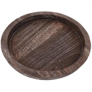 Candle Holders Tray Support For Candles Decorations Home Fruit Wooden Holder Coffee Table