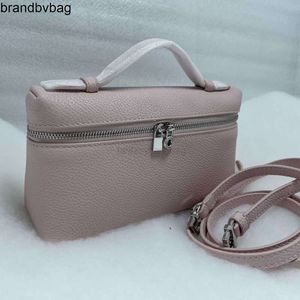 Loro Piano Square Square Bag маленькая сумка печенье дополнительный карман L19 Компулька кожаная женщина плеч