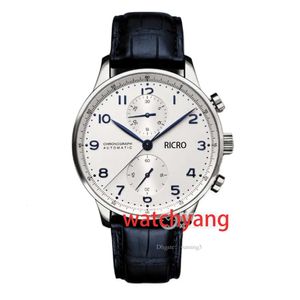 Designer Watches Automatic Mechanical Movement 371446 Series Stainless Steel Calfskin with 42mm Size Sports Watch