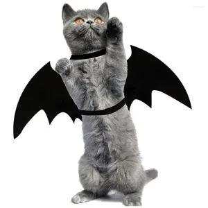 Cat Costumes Pet Cosplay Accessories Clothes Costume Funny Halloween For Small Dog Outfit Blackbat Wing Puppy Collar Tie Party Decoration