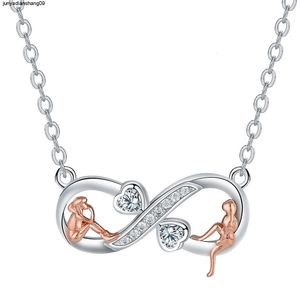 Infinite Love Infinite Symbol Pendant sisters Necklace Love Collar Chain