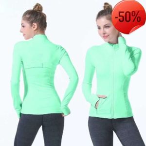 2024 Align lululemenI Damen Yoga-Jacke mit langen Ärmeln, einfarbig, nackt, sportlich, formend, Taille, eng, Fiess, locker, Jogging, Sportbekleidung, Modetrend dig665