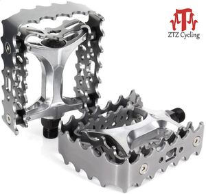 ZTZ Bicycle Pedals Bike Pedals Aluminum Alloy 9/16 Inch Pedals for Bikes Mountain Bikes Road Bicycles Platform Pedals 240308