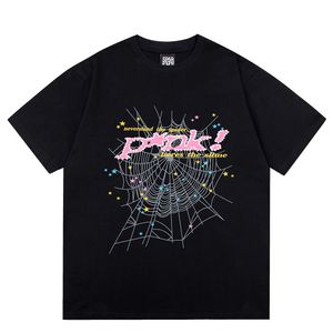 SP5DER TシャツTシャツメンズデザイナーTシャツThug 55555ヒップホップグラフィックティーカジュアルレッドスパイダーレディスデザイナー衣料品トップススウェットシャツストリートウェア