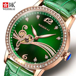 Schweiz Weskey Fashion Diamond Intarsien Mechanische High-End Atmosphärische Wasserdichte Damenuhr