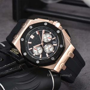 남성 석영 시계 고품질 사파이어 데이트 조정 47mm 스포츠 방수 Montre Luxe Tape 시계