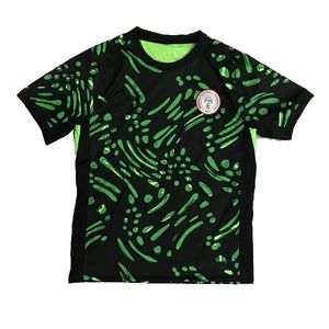 Top Thailand Quality 2024 2025 Nigeria Soccer Jerseys 24 25 Nigerian Football Shirts Home Away Black Green Soccer Shirts Män och barnuppsättningar