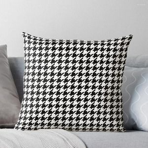 Pillow Houndstooth Black And White Checkered Throw Luxury Sofa S Year Decor