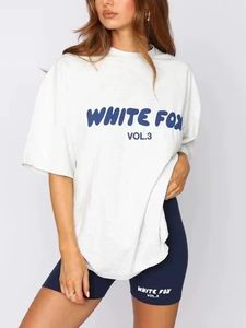 Whites Fox Tracksuit Womens Whiter Whiter Foxx T 셔츠 디자이너 브랜드 패션 스포츠 및 레저 세트 폭스 스웨트 셔츠 까마귀 반바지 티 세트 A9