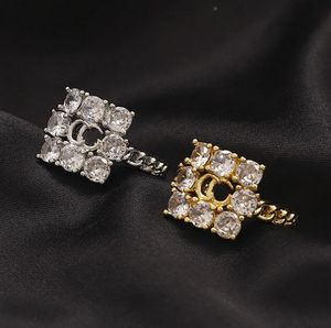 Vergoldeter Frühlings-Liebesgeschenk für Damen, Vintage-Diamantring, klassisches Design, Schmuck, Edelstahl, Accessoires, Hochzeit, Party