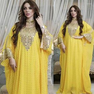 Abbigliamento etnico Donne africane Tradizionale musulmano Abaya Abito ampio Abito Boubou Dubai Caftano Dashiki Femme Musulman Caftano Abaya da sposa