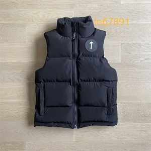 Uomini Senza Maniche Trapstar Giubbotti Maglia t Distintivo Gilet di Cotone di Qualità Del Ricamo Delle Donne Abiti Corti High Street Abbigliamento Caldo 2024