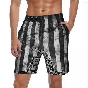 Erkek şort siyah ve beyaz ABD bayrak tahtası yaz serin koşu sörf kısa pantolon adam rahat rahat büyük boy plaj gövdeleri