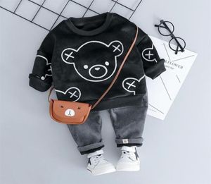 HYLKIDHUOSE Baby Girl Boy Clothing Sets Autumn Winter Plush Infant Clothes Suits Cartoon Children Kids Casual Coatume Y200525218A8808370