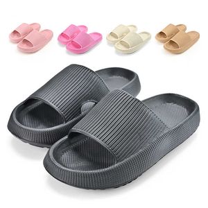 HBP Non-Brand New Home Slippers Thick Platform Chanclas Cloud Non-slip Flip Flops Woman Sandals Fashion Chancletas Soft Sole EVA Indoor Slides