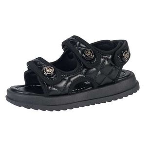 Sandali Bambini Piatti Estate Bambini Moda Sandali sportivi morbidi Nero Bianco 2 colori Neonate Scarpe in pelle Bambini piccoli Studenti Dr Dhjkz