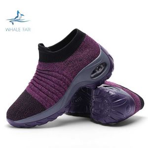 HBP Non-Brand Hot selling large size cushion sports foot leisure socks women shoes