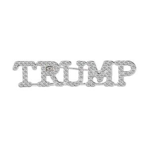 Lyxig kristallstöd Trump 2024 Brosch Diy Diamond Badge Crafts 2024317