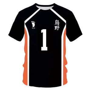 Haikyuu 6XL Camisetas Homens Mulheres Designer Camisetas Numeral Imprimir Manga Curta Mans Moletom Tees Mens Quick Dry Respirável Camisetas Polos Roupas