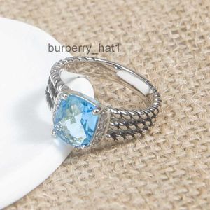 Rings For Women Designer Fashion Brand Rings women Wedding Gift Ring Twisted Cable Wire Topaz Rings