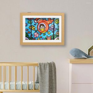 Frames 8.27x11.7 In Artwork Display Storage Frame Kids Hangs Vertical Or Horizontal Picture Holds 80 Pieces Art