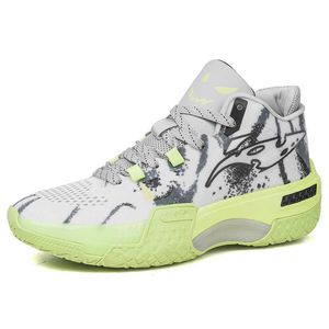 Nicht-Marke Low MOQ Marke HBP Anpassen Professionelle Männer Outdoor Sport Stil Turnschuhe Blank Mesh Graffiti Design Frauen Basketball Schuhe