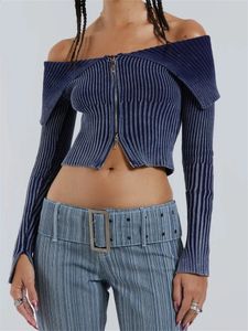 Chronstyle Lapel Gradient Print Long Sleeve Cardigan Crop Top for Sholden Off Off SholldenMinitte