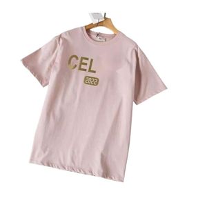 Celinnes T-Shirt, Designer-Damen-T-Shirt in Originalqualität, neuer Buchstabe, reine Kurzarm-Damen, lockere, vielseitige, trendige Marke, einfache halbe Ärmel