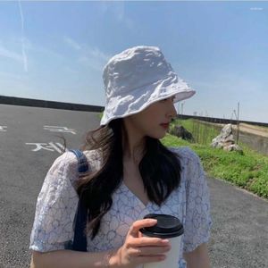 Wide Brim Hats Thin Style Summer Hat Practical Sunscreen Cotton Sun Cap Breathable Soft And Skin Friendly Women Bucket