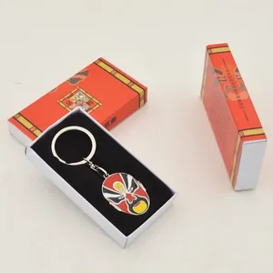 Decorative Figurines Chinese Style National Essence Beijing Opera Facial Makeup Fine Decoration Red Box Keychain Home