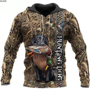 Outdoor Hunting Animal 3d Digital Printing Trend Casual Hoodie M7n6