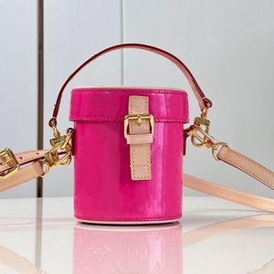 Zylindertaschen Luxus-Handtasche Neue Damentaschen Designer-Zylinder-Wickel-Schultertaschen Buchstaben- und Blumendruck gepaart mit abnehmbarem Griff und Schultergurt