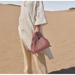 Designer French Women's Single Handbag Shop %60 Wholesale Retail Cloud Bag Womens True Cowhide One Shoulder Crossbody Handbag Shaped Lunch Box Dumpling Bun Bag1