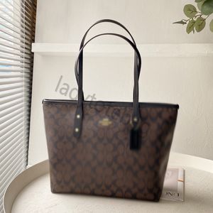 5696 designer bag leather luxury handbag canvas women's striped crossbody bag single shoulder zipper double-sided tote bag shopping bag
