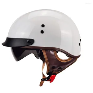 Motosiklet Kaskları Yarım Yüz Kruvazörü Kask Dot Onaylı Yüksek Kaliteli Scooter Binicilik Jet Casco Four Seasons Men Motocross Racing Casque