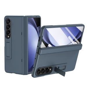 Niewidoczne stoisko dla Samsung Galaxy Z Fold 3 4 5 Fold4 Fold5 Case Hard Glass Film Zawias Ochrona Ochronna