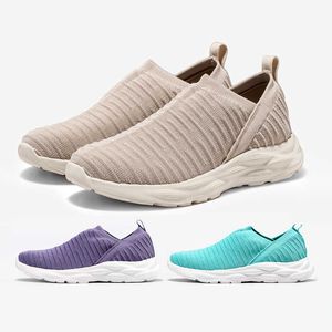 HBP icke-varumärke Fashion Spring Summer Fly Weave Flat Rib Mouth Women Casual Sports Walking Style Sneakers