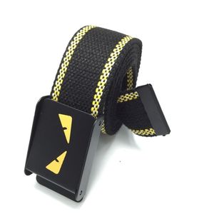 Unisex High Quality Smooth Buckle Canvas Automacit Styles Straped Nylon Belts for Men and Women gift228J