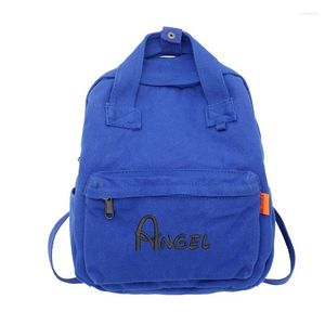 Mochila personalizada lavável lona bookbag com nome para meninas primárias meninos moda original personalizar saco de escola presente crianças