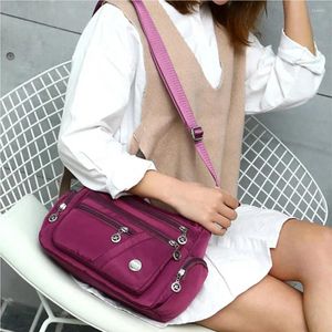 Shoulder Bags Women Bag Ornament Storage Holder Multi-pocket Crossbody Carrying Holders Casual Messenger Pouches Black