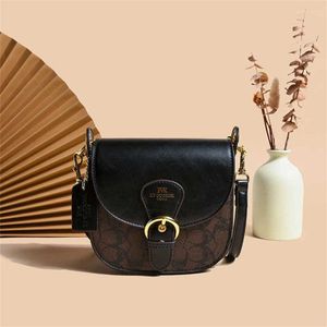 Fransk bärbar för kvinnor avancerad sadelfärg matchande vintage axel crossbody 70% rabatt i butik grossist