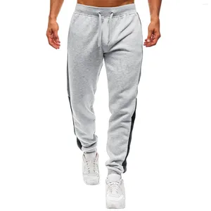 Men's Pants Casual Sport Trouser For Man Splicing Printed Overalls Pocket Work Gym Pant Joggers Street Mens' Slacks