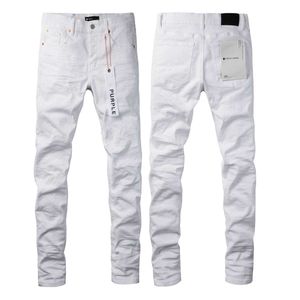 디자이너 남성 청바지 보라색 브랜드 청바지 American High Street White 9024