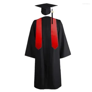 Set di abbigliamento Abito uniforme da laurea 2024 Abito accademico unisex Costume Scuola Università Cerimonia Baccalaureato