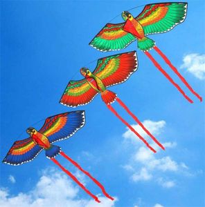 110cm plana águia pipa crianças voando pássaro pipas windsock brinquedos ao ar livre jardim pano brinquedos para crianças presente 2206026346803