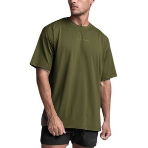 Summer Mens T-shirt Youth Loose Round Neck Short Sleeve Solid Color Sweat-absorbing Breathable Sports Bottom Shirt for Men Igl6