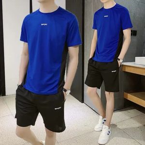 Tute sportive Quick Dry Costumi Uomo Set da corsa palestra Abbigliamento fitness Estate Uomo Divise da calcio Abbigliamento sportivo 240315