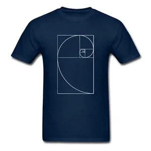 Camicie da uomo Golden Ratio Spiral Mathematics Math Geek Art Art Art Shirt Tops Tops Unisex Funny