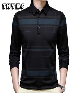 Men039S Polos märke Fashion Designer Striped Mens Long Sleeve Clothes Shirts For Men Shirt Tee Luxury Clothing Topsmen039s M5875053